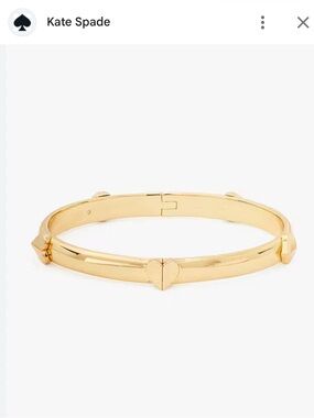 Kate Spade Gold Hinged Bangle Bracelet